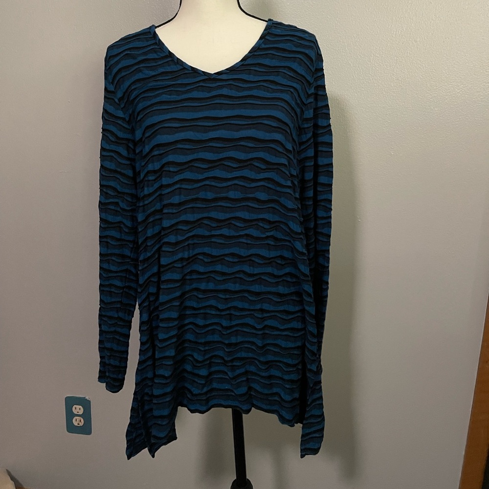 Long sleeve high low boutique top